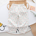 Girls' summer pants: korean style fashionable printed joggers for toddlers and young children - perfect for everyday wear