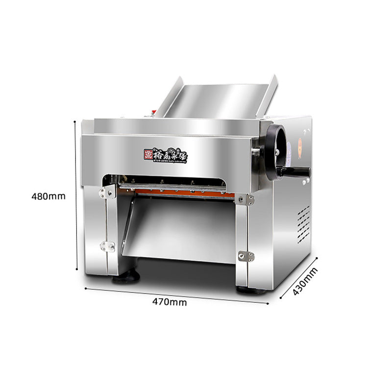 Commercial dough pressing machine, all-in-one dough kneading and noodle making machine, desktop multifunctional fully automatic dumpling skin maker, stainless steel rolling machine