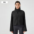 Summer short hidden hood windbreaker women's waterproof lightweight quick-dry breathable outdoor sports jacket d25006