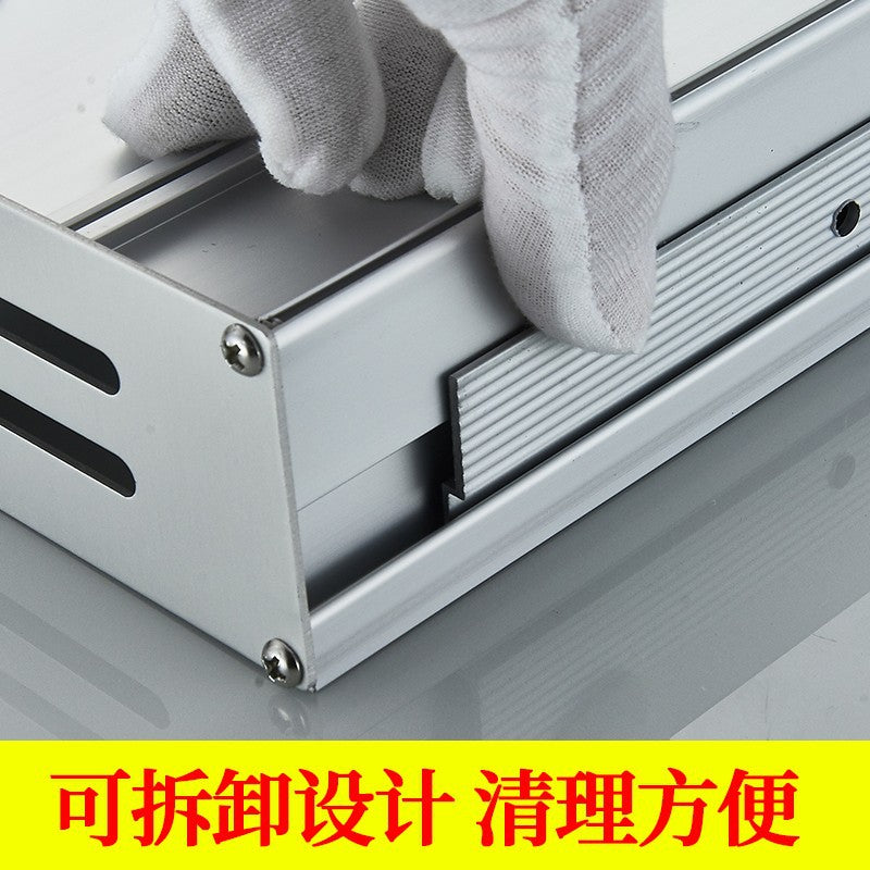 Silver Removable Space Aluminum Kitchen Seasoning Shelf Wall Mounted Storage Rack Countertop Hanger Supplies with Hook