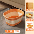 Collapsible foot soak bucket - thickened, insulated, calf-high, new portable foot bath basin for health & wellness, foot massage tub