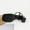 2025 new chunky heel mid-heel sandals - fairycore style, 2025 summer's hottest trending style, single strap, soft and elegant
