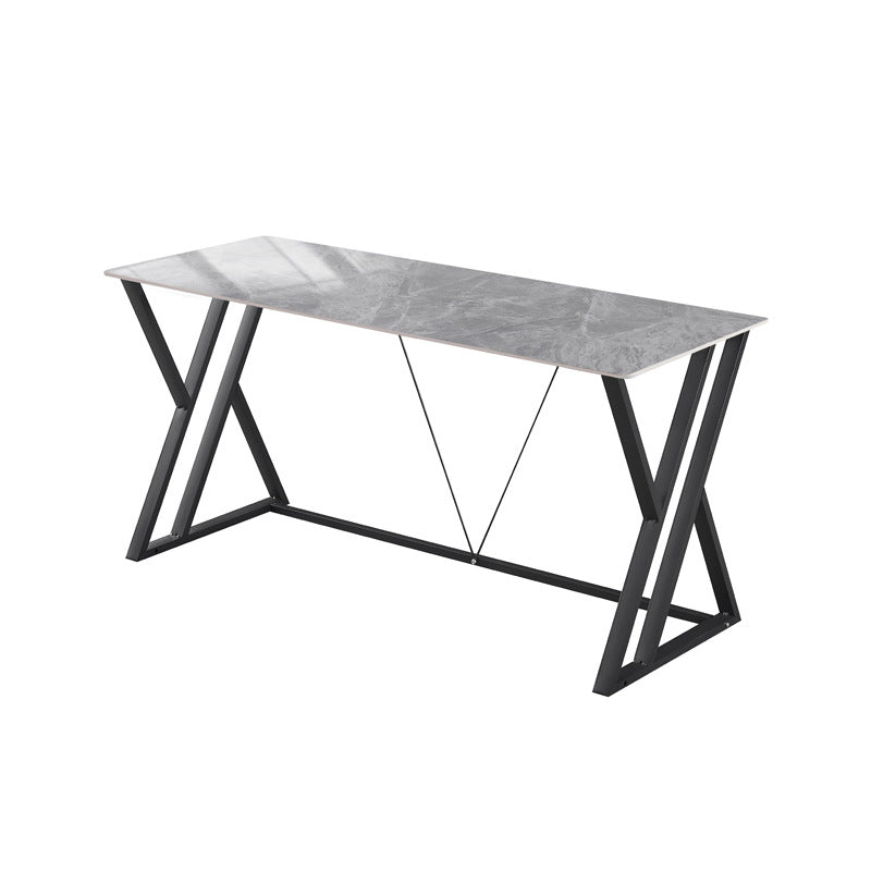 Modern minimalist sintered stone dining table, rectangular dining table, gaming desk, computer desk, home desktop computer table