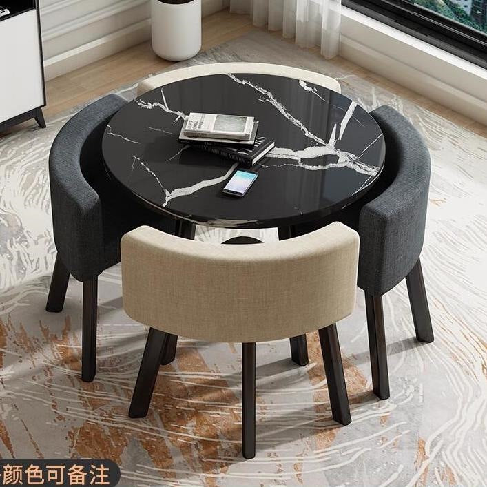 Casual negotiation balcony casual table and chairs office reception coffee shop sales office rest area commercial for home small round table