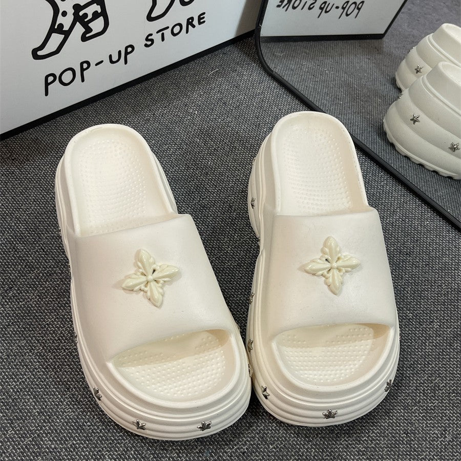 Thick sole star slippers for women summer outwearthick sole shit feeling 2025new arrivalsummer popular beach sandals
