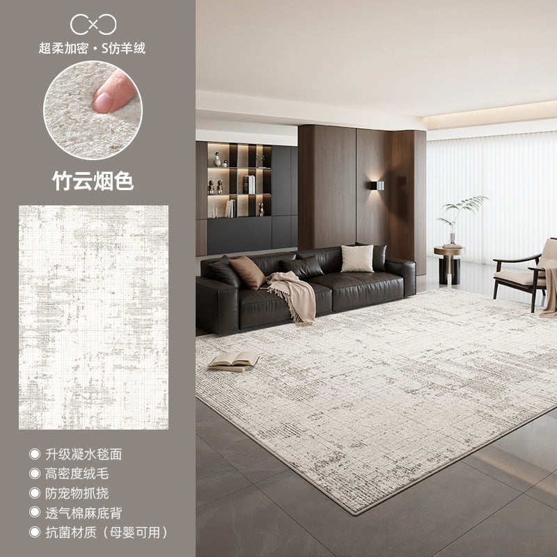 Distributed carpet living room new arrival no-wash and wipeable accessible luxuryclassy waterproof and stain-resistant floor mat modern casual bedside blanket