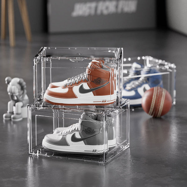 Shoes storage box Dustproof and moisture-proof sneakers ajPET transparent shoe box bag figure display blind box storage box