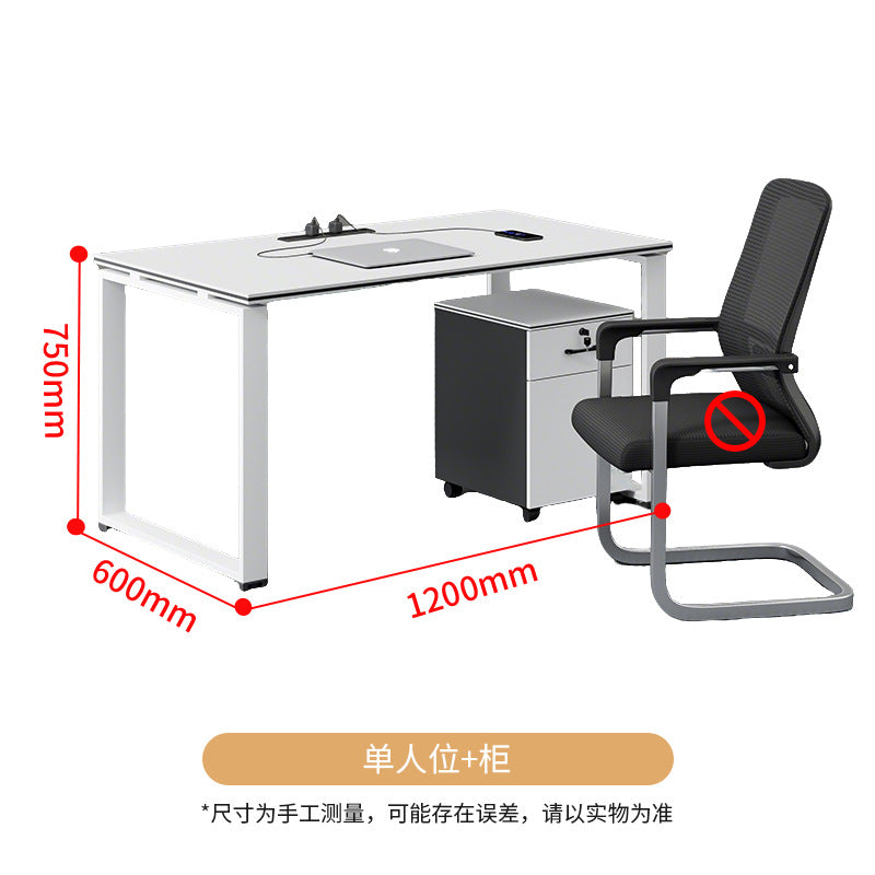 Saint li staff desk casual current employee slot computer desk work slot screen office table and chair combination