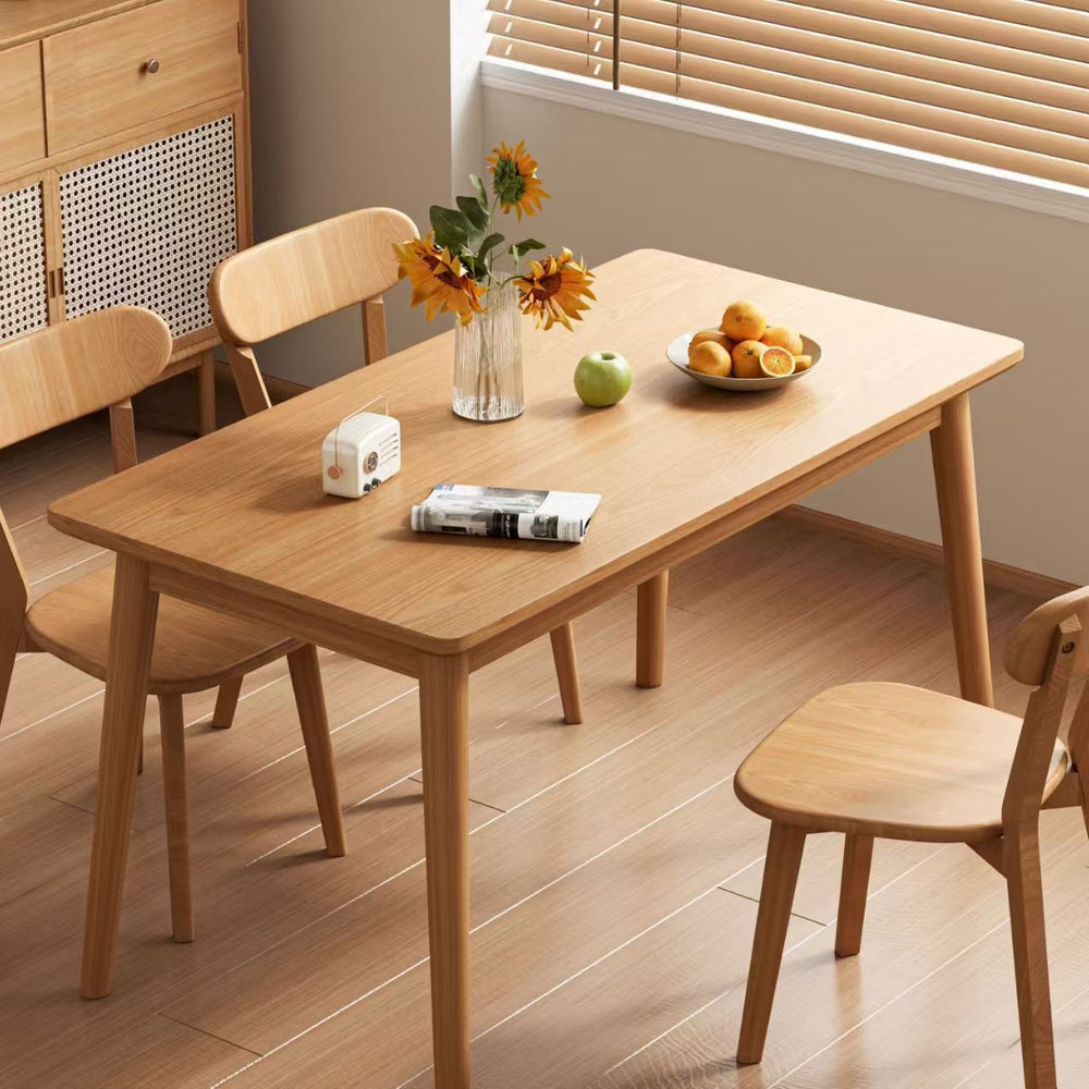 Nordic all solid wood dining table square square table chair eight immortals table dining table dining chair combination dining table and chair home table