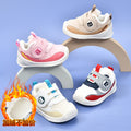 Toddler shoes for baby boys 0-1-3 years old, autumn/winter infant shoes for baby girls, soft sole children's shoes, fleece-lined and thickened cotton shoes