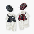 Short-sleeved butt-covering clothing new arrivalpatchworkfake two-piece baby summer onesie baby baby baby clothes category a