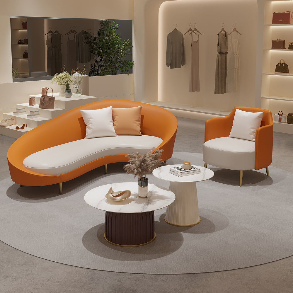 25 new hotel lobby modern minimalist vip lounge reception sofa curved office store negotiation area