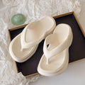 5cm thick sole flip flops women's summer outwear fashion height increasing women's shoes beach shoes women's 2024new arrivalnon-slip slippers