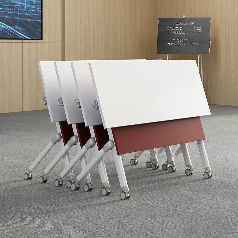 Saint li folding training table - mobile training center combo with wheels, conference table, meeting room folding table
