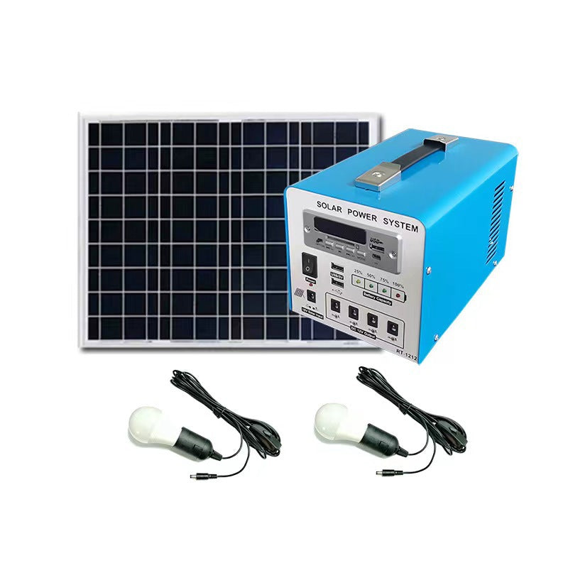 Portable Multifunctional Solar Power System Energy Storage Mobile Power Supply Camping Live Lighting Emergency Power Supply