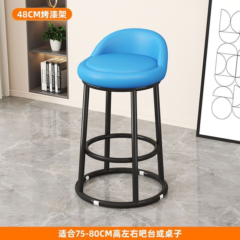 High stool accessible luxury bar chair back chair bar chair iron for home island chair front desk cashier bar chair