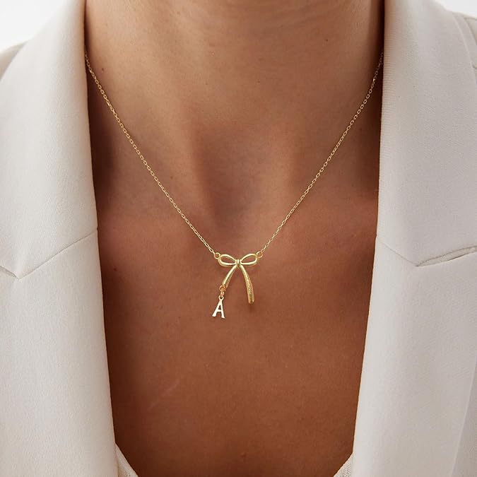 Amazon cross-border new arrival: bowknot necklace for women - unique, stylish, minimalist gold clavicle chain - wholesale from manufacturer