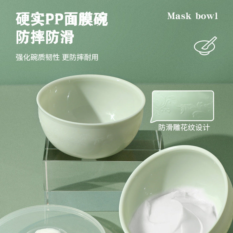 Adjustable mask bowl and spoon set - premium facial spa tools - professional salon-grade mask mixing bowls - wholesale
