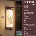 Outdoor wall light solar waterproof modern courtyard chinese style balcony villa pillar exterior wall gate outdoor patio light