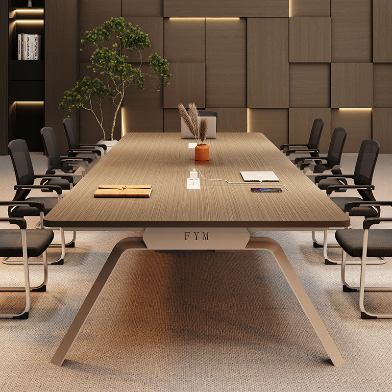Saint-li conference table long table meeting room furniture office desk and chair set - minimalist modern business style, suitable for small to large training sessions