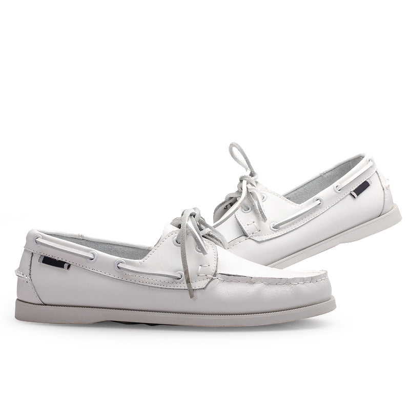 Sailboat shoes for men, two-layer cowhide thin bottom business easiest for match shoes export british style casual driving shoes handmade shoes