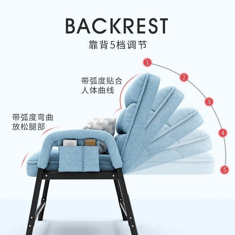 Lazy sofa computer chair - reclining desk chair for home, office, and dorm - comfortable gaming chair for extended use