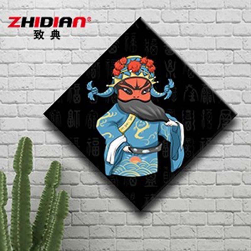 Hotel wall decoration paintings Peking Opera character murals Restaurant noodle shop wall creative catering Hot pot shop box hanging paintings