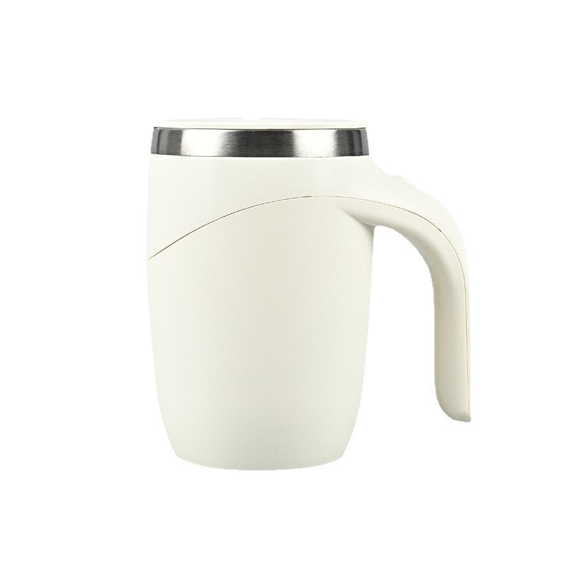 Magnetic stirring cup - factory direct, battery-powered electric coffee mug with 304 stainless steel inner liner and snowflake pattern