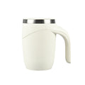 Magnetic stirring cup - factory direct, battery-powered electric coffee mug with 304 stainless steel inner liner and snowflake pattern