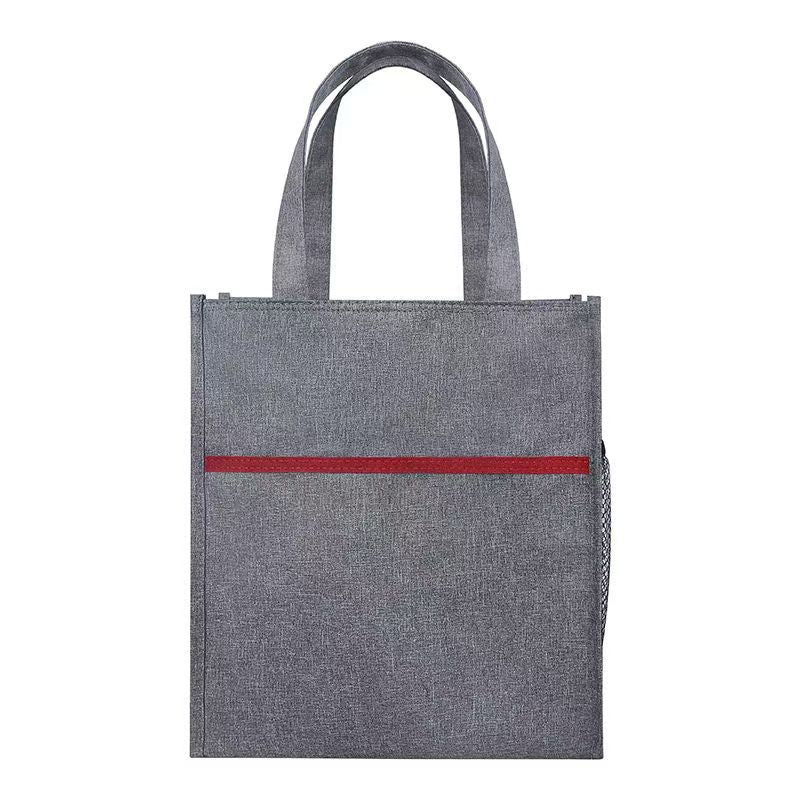 Business briefcase office document bag for men and women, multi-layer waterproof conference file folder, vertical oxford cloth briefcase, customizable with printing