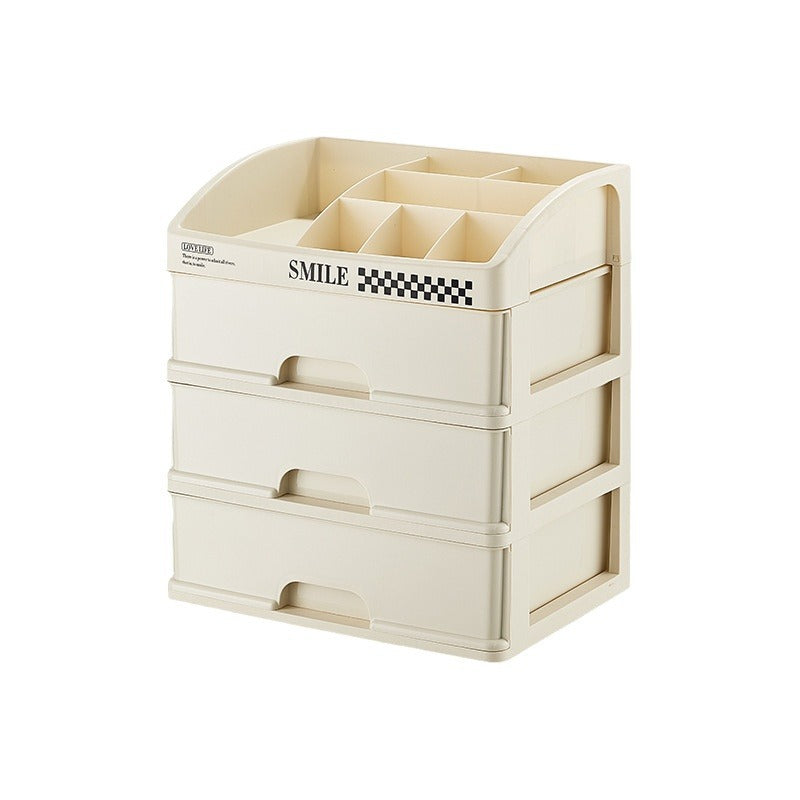Desktop Cosmetics Storage Box Drawer Dust Mask Lipstick Makeup Brush Box Dresser Storage Shelf Cream Wind