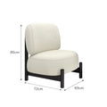 Solid wood sofa chair normcore cashmere single lazy lounge chair japanese style small apartment casual sofa seat small apartment