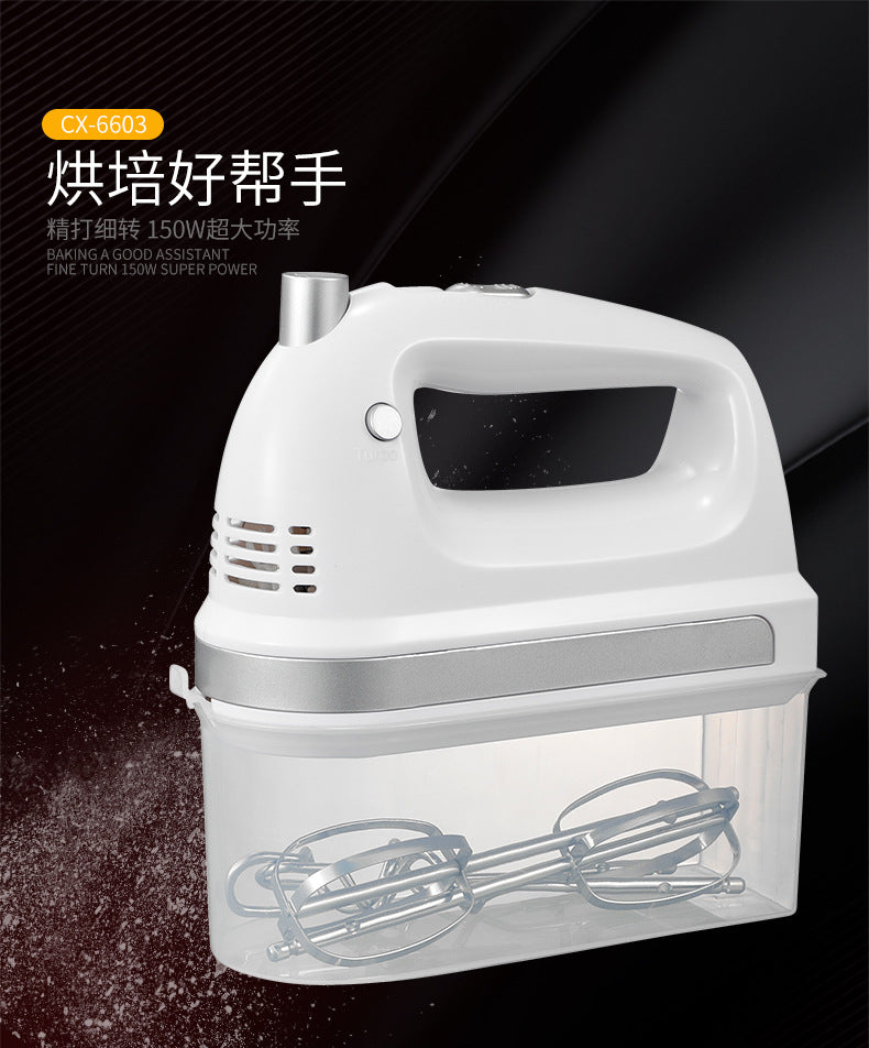 Factory direct electric hand mixer for home use - 5 speeds, low noise, powerful motor, handheld whisk, kitchen appliance