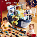 Extra-large ship kids toy set - deluxe cruise liner transporter with container cars - new cross-border product