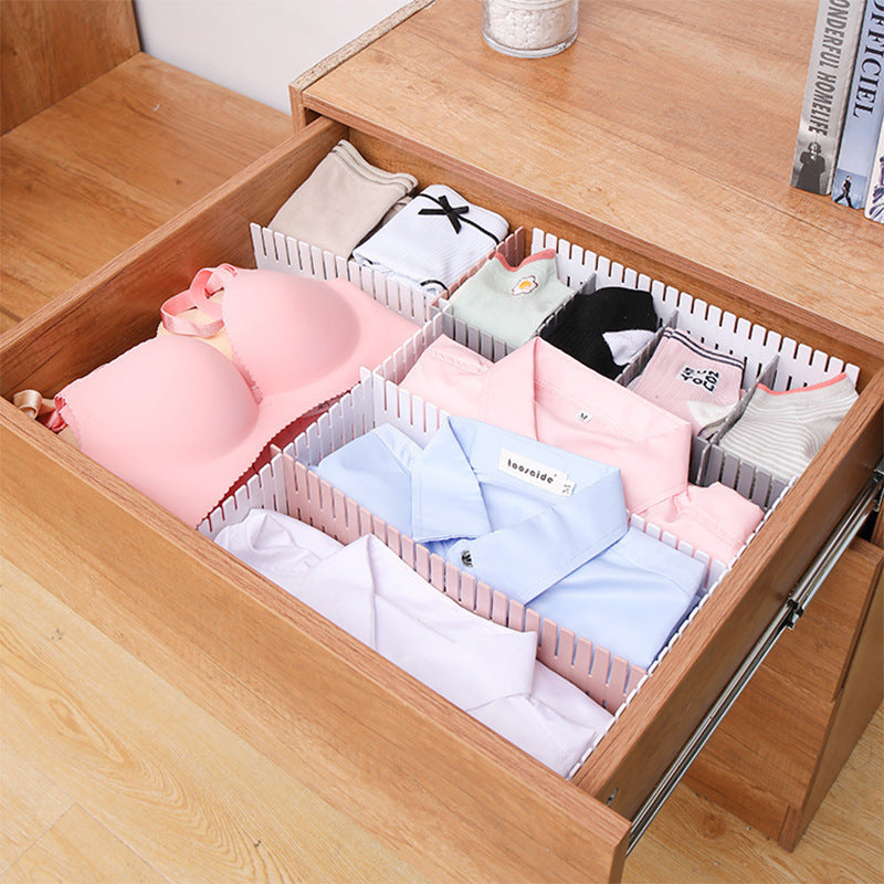 Drawer storage baffle sheet plastic partition board partition free combination socks finishing lattice partition box