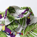 European and american style boys' summer outfit: short-sleeve floral shirt set - new, trendy, and stylish beachwear for kids