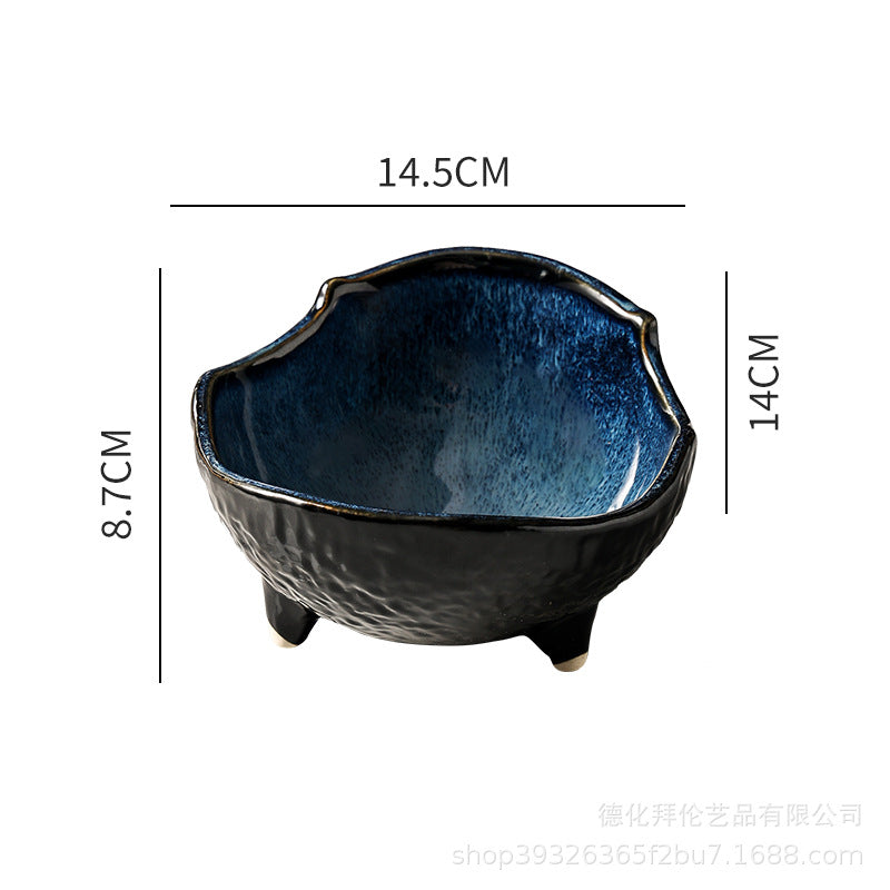 New arrival special-shaped bowl japanese style creative sashimi bowl ceramic stylish dessert bowl salad bowl for home side dish ceramic bowl