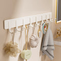 Bathroom punch-free door hook, bathroom accessories, wall-mounted, traceless adhesive hook, bedroom entrance coat hook