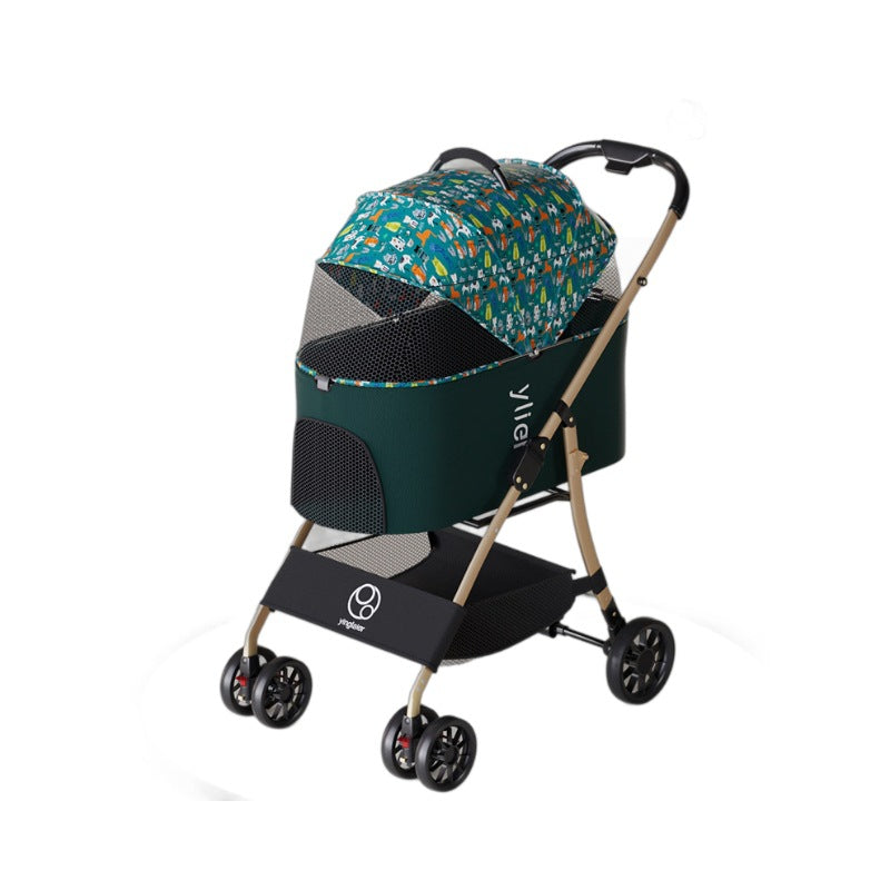 Pet stroller - lightweight & foldable, designed for dogs & cats. perfect for walking your small to medium breed dogs and cats