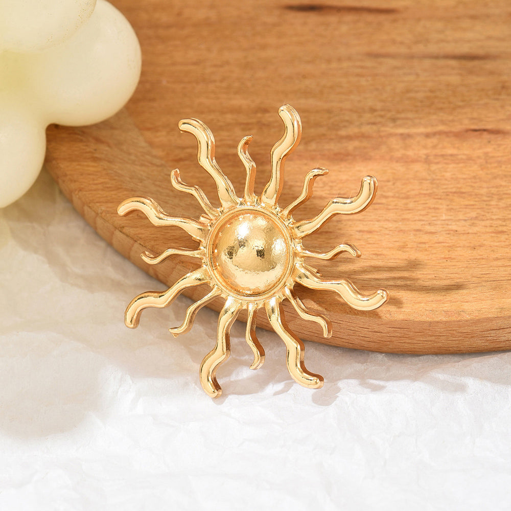 Wholesale sunflower brooches - european & american style, versatile metal fashion accessories for women, swallow & bird design, perfect for clothing and outerwear