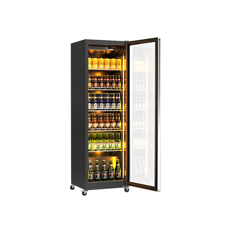 Huaer catering beer and beverage refrigerated cabinet 490l single door commercial freezer supermarket refrigerator display cabinet wholesale manufacturer