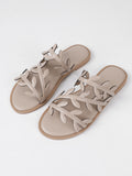 Leaf slippers women's summer outwear new arrivalpopulareasiest for match beach flip flops travel vacation flats sandals