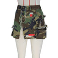 e-commerce: wholesale european and american women's clothing,  summer fashion, full-open mini skirts, midi skirts, camouflage patchwork pencil skirts