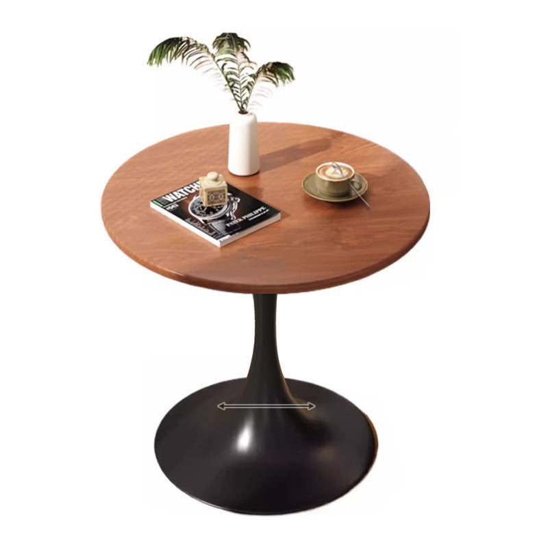 Small apartment dining table, home balcony table, tulip round table, suitable for bubble tea shops, negotiation table, restaurant small round table