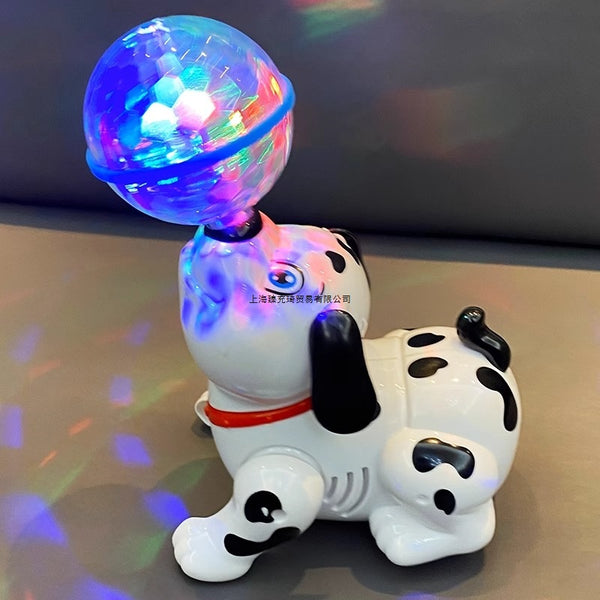 Kids Electric Puppy Kids Sing and Dance Top Ball Spin Baby Toys Boy Girl Music Skills Dog