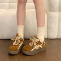 Retro lightweight athletic casual sneakers for women, 2026 new spring hot-selling german army trainers, chunky sole height-increasing lace-up flats
