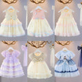 Baby girl sweet melody cake dress - new summer collection: short-sleeve mesh cute princess dress - wholesale available