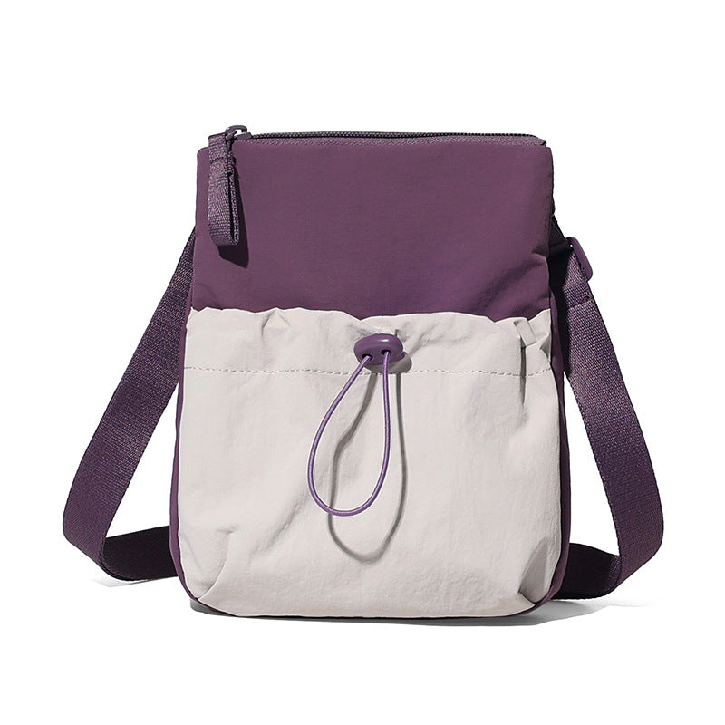 New Portable Dopamine Shoulder Messenger Bag Multifunctional Casual Commuter Mobile Phone Carry-on Sundries Storage Bag