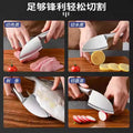 All-steel fish knife, vegetable knife, fruit knife, stainless steel slicing knife, household kitchen knife - sharp fish scale pattern