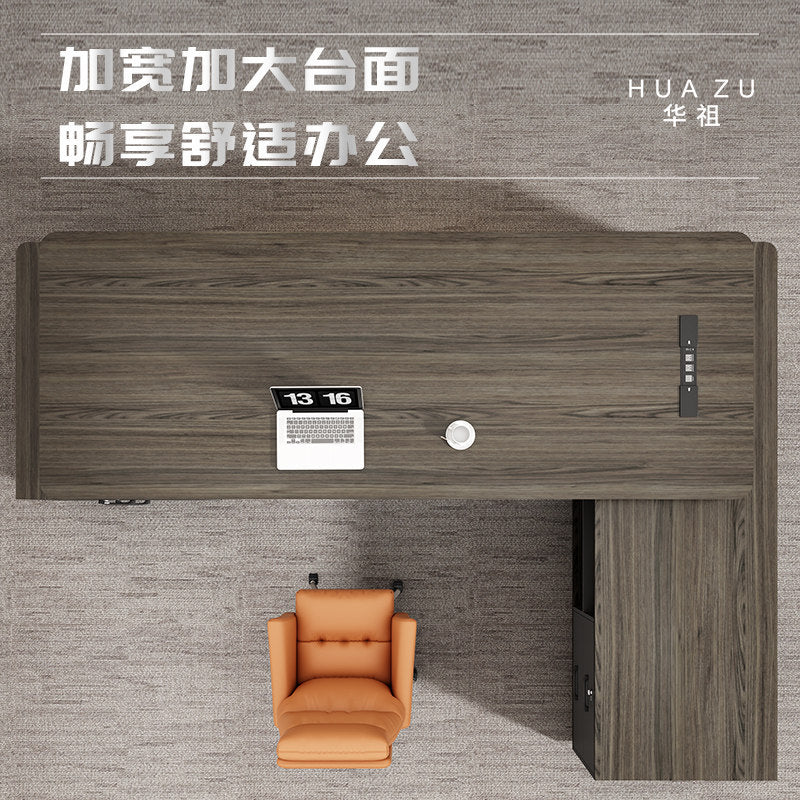 Saint-li executive desk - premium lacquer finish, minimalist chic, luxury ceo office desk and chair set for general managers